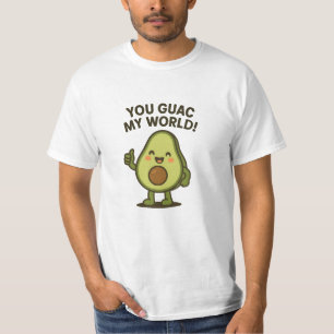 You Guac My World. Cute Funny Kawaii Avocado Pun T-Shirt