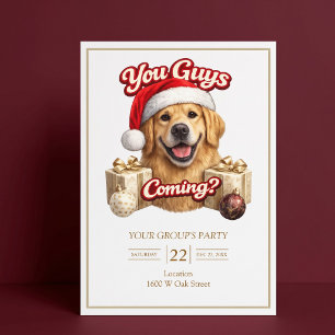 You Guys Getting Presents? Funny Christmas Party Invitation