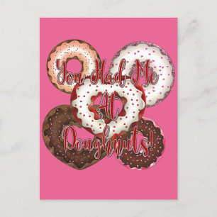 You Had Me At Doughnuts - Valentine's Day Postcard