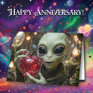 You Had me at First Contact Flirty Anniversary Card