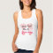 You Had Me At... Grandma, pink footprints tank top