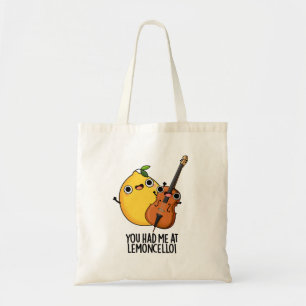 You Had Me At Lemon-cello Funny Drink Pun Tote Bag