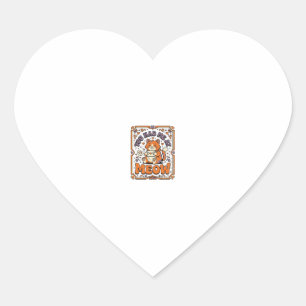 You Had Me At Meow Cat Valentine Love Vintage Vect Heart Sticker