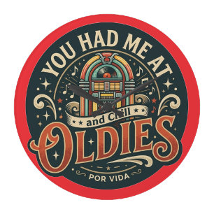 You had me at Oldies Large Clock