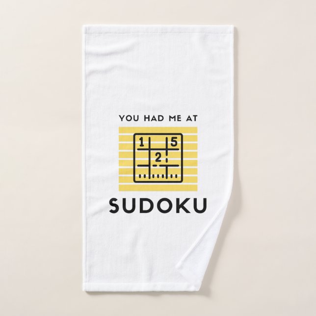 You had me at sudoku hand towel (Hand Towel)