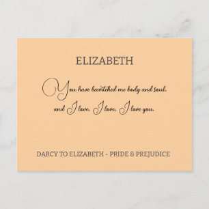 You have bewitched me body and soul personalized postcard