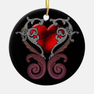 You Have My Heart (Red) Ceramic Ornament