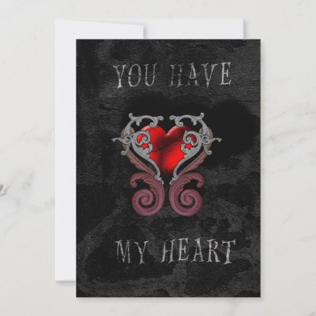 You Have My Heart (Red) Holiday Card (Front)