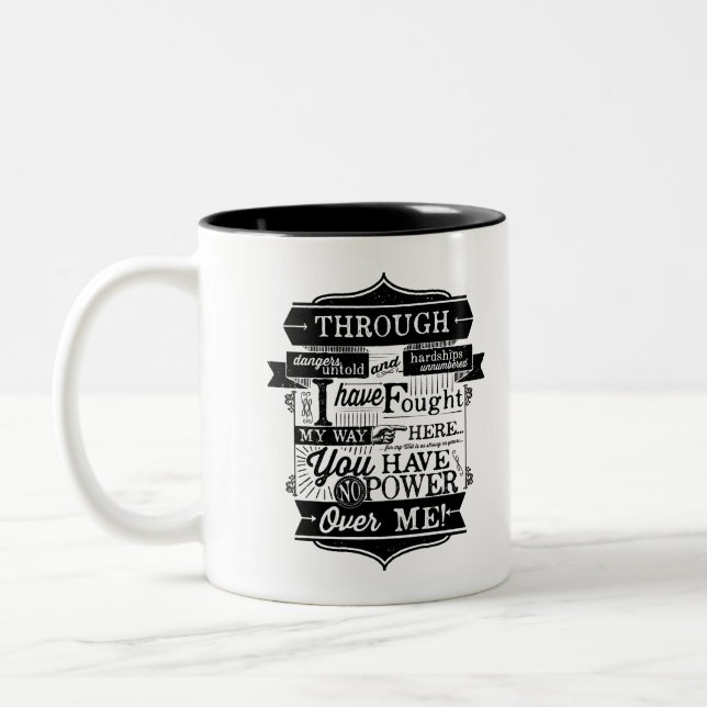 You have no power over me Two-Tone coffee mug (Left)