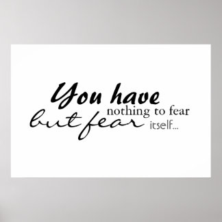 You have nothing to fear... poster