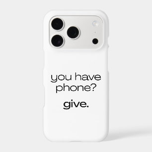 You have phone? Give. Heated Rivalry