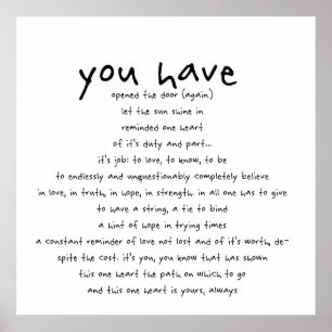 you have... poster