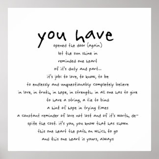 you have... poster