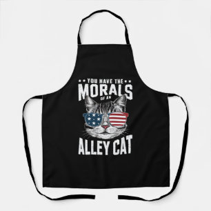 You Have The Morals Of An Alley Cat Funny joke  Apron