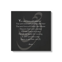 You have wings Rumi wisdom