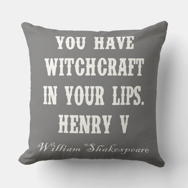 YOU HAVE WITCHCRAFT... THROW PILLOW (Front)