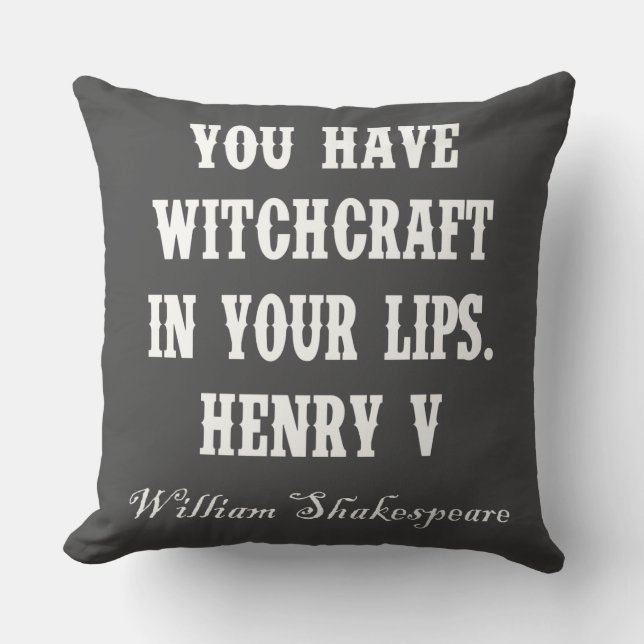 YOU HAVE WITCHCRAFT... THROW PILLOW (Front)
