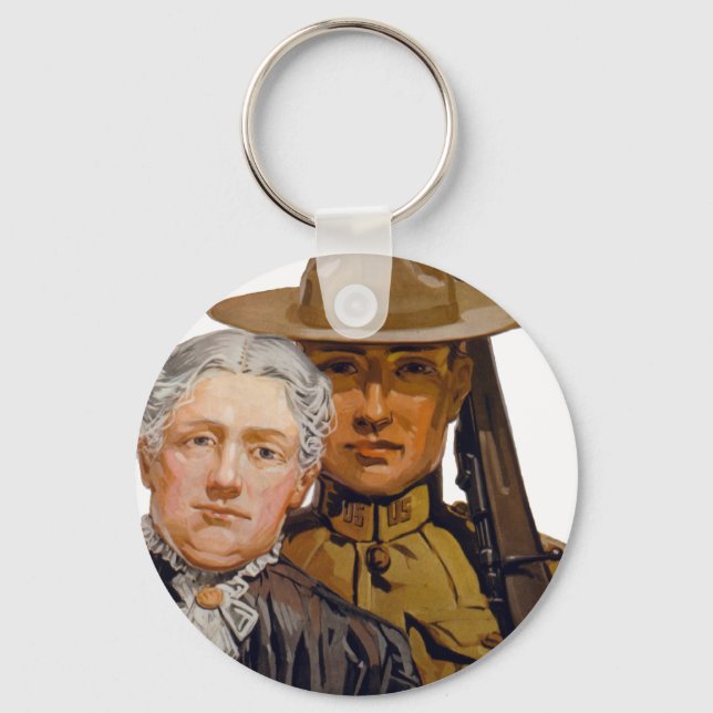 YOU help my boy win the war Keychain (Front)