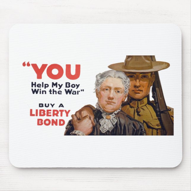 YOU help my boy win the war Mouse Pad (Front)