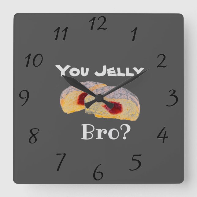 You Jelly Bro? Wall Clock (Front)