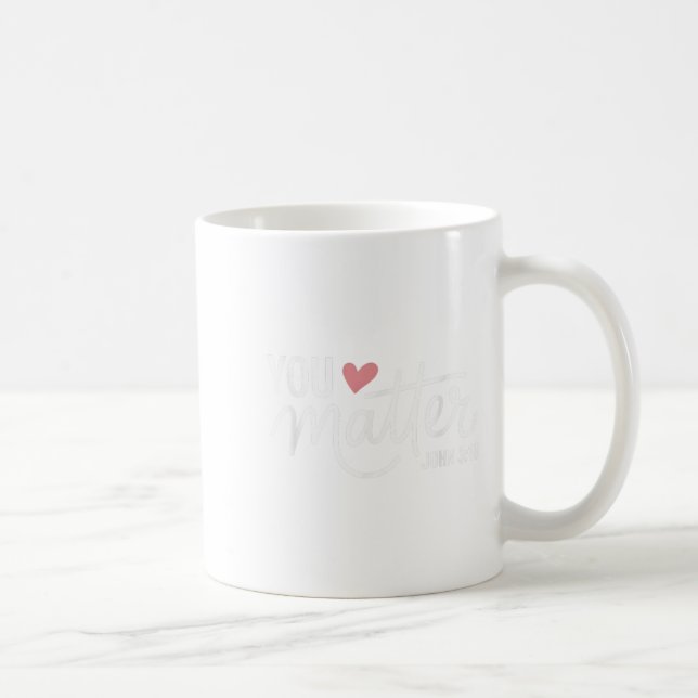 You John 3 16 Bible Verse Christian Faith Quote  Coffee Mug (Right)