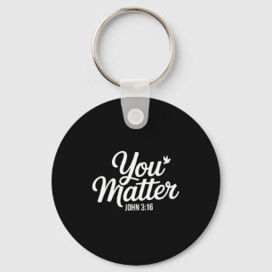 You John 3 16 Bible Verse Christian Faith Quote  Keychain