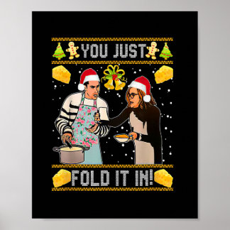 you just fold it in Christmas Poster