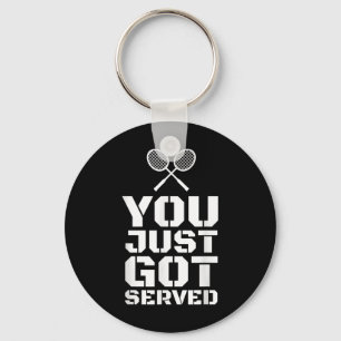You Just Got Served Quote Shuttle Gift Badminton Keychain