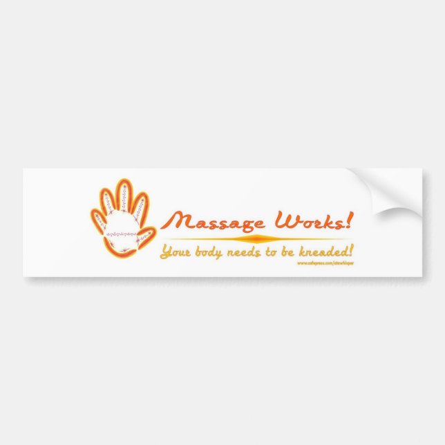 You Knead a Massage! Bumper Sticker (Front)