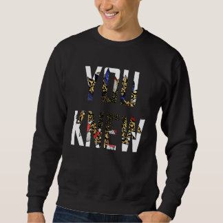 You Knew Colourful Sunflower America Flag Leopard Sweatshirt