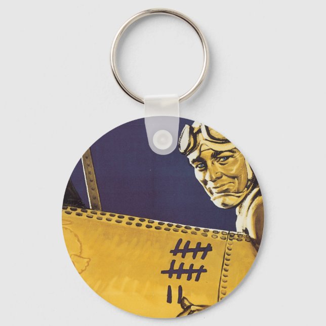 You Knock 'Em Out Keychain (Front)