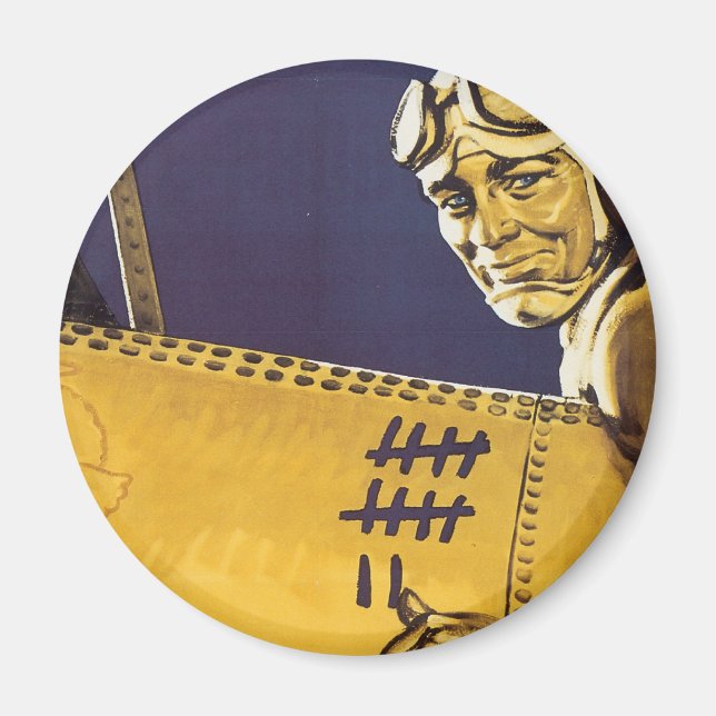 You Knock 'Em Out Magnet (Front)