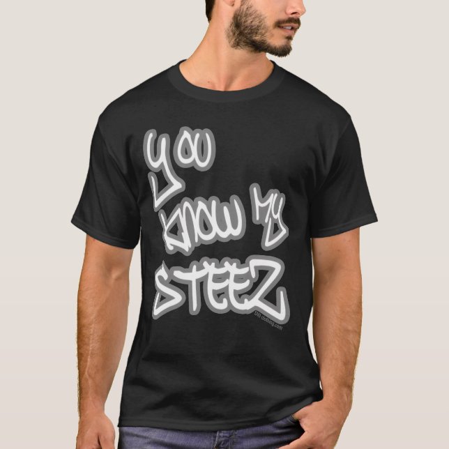 You Know My Steez Hip Hop Style Drip Fire Swagger  T-Shirt (Front)