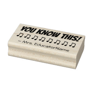 "YOU KNOW THIS!" Educator Rubber Stamp
