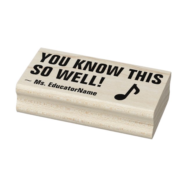 "YOU KNOW THIS SO WELL!" Feedback Rubber Stamp (Stamp)
