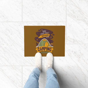 You Know What Rhymes With Camping Alcohol Doormat