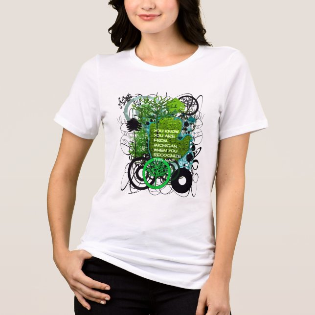 You Know You are From Michigan Whe... - Customized Tri-Blend Shirt (Front)