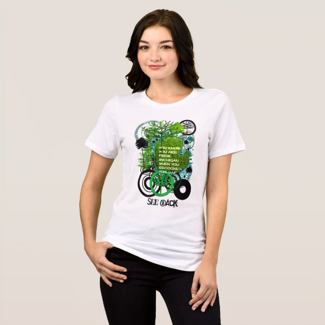 You Know You are From Michigan When  Tri-Blend Shirt (Front Full)