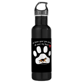 YOU LEAVE YOUR PAW PRINTS ALL OVER MY HEART! 710 ML WATER BOTTLE