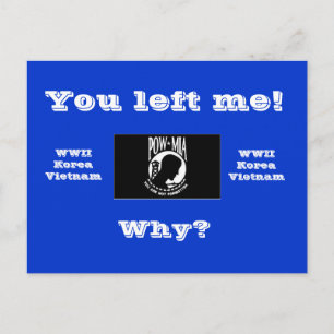 You left me! postcard