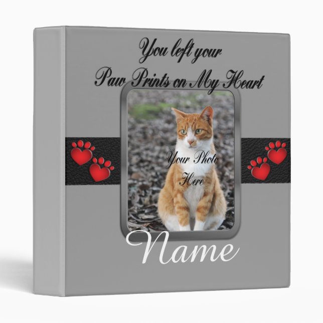You left your Paw Prints - Grey Binder (Front/Spine)