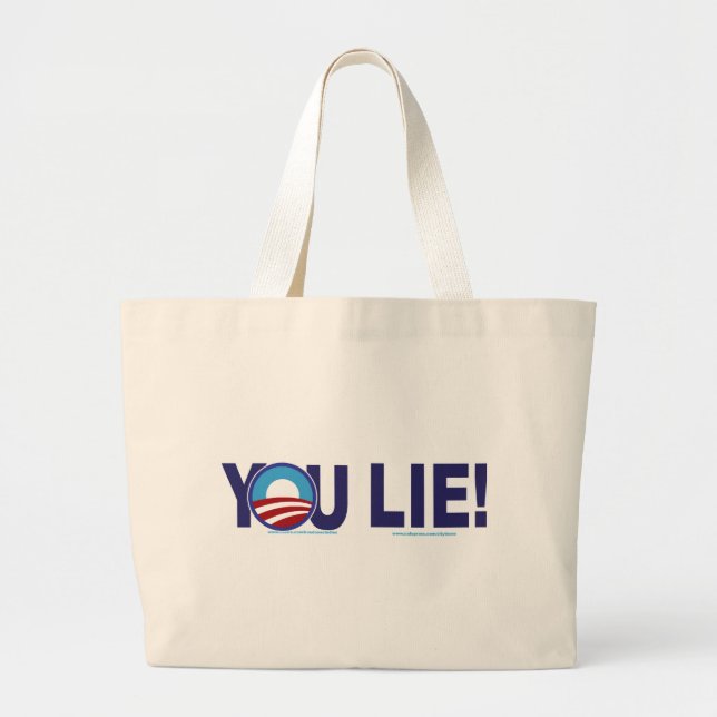 YOU-LIE-ALONE-2 LARGE TOTE BAG (Front)