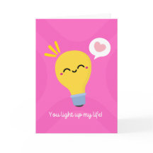 You light up my life cute lightbulb