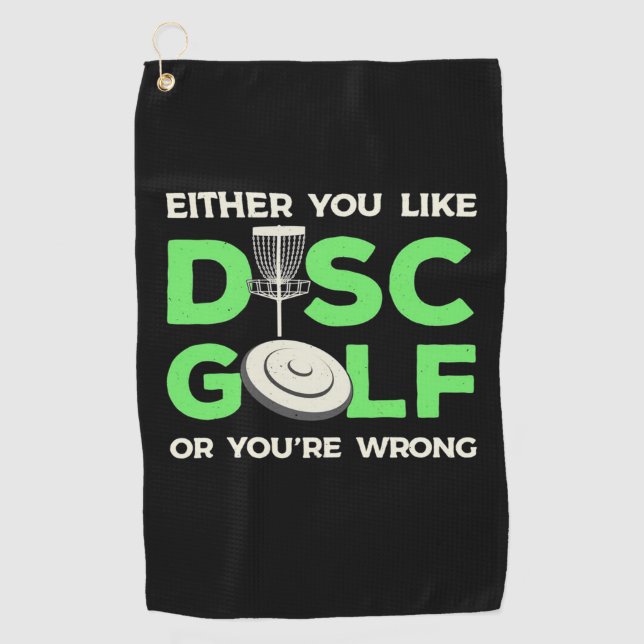 You Like Disc Golf Golf Towel (Front)