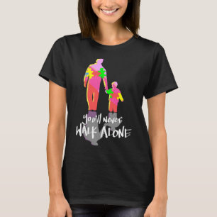 You Ll Never Walk Alone Puzzle Pieces Autism Aware T-Shirt