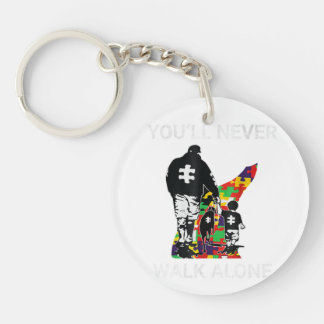 You‘ll never wolk alone shirt tee for kids, gift keychain