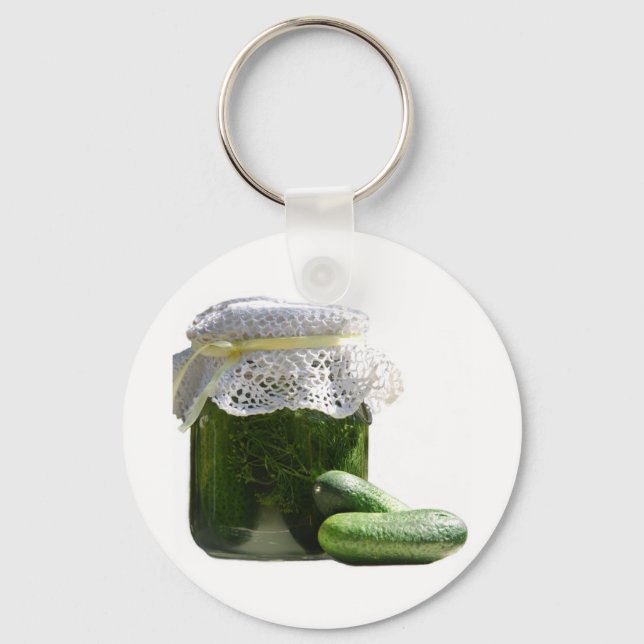 You look as cool as a cucumber. keychain (Front)