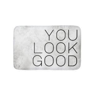 You Look Good Marble Bath Mat