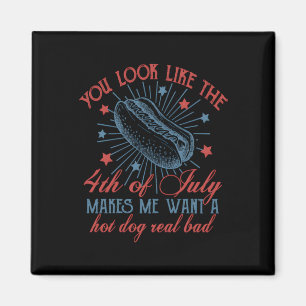 You Look Like The 4th Of July, Retro 4th Of July, Magnet