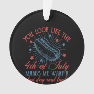 You Look Like The 4th Of July, Retro 4th Of July, Ornament